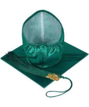 Unisex Adult Shiny Graduation Cap with 2020 Tassel Year Charm - Forest Green - C918GU0LL27 $7.31 Party Hats