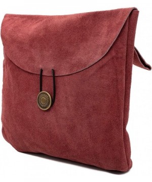 Medieval Renaissance Suede Jewelry Belt Pouch LARP Costume Waist Bag - Burgundy - CX190Z357OC $14.18 Favors