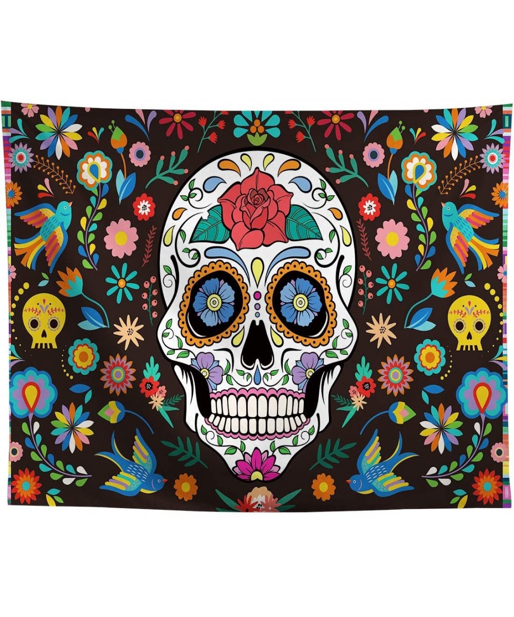 10x8ft Day of The Dead Backdrop for Mexican Fiesta Sugar Skull Flowers Photography Background Dia Los Muertos Birthday Party ...