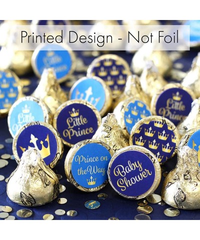 Little Prince Royal Baby Shower Favor Stickers - 180 Count - C012NRKJSGX $8.54 Favors