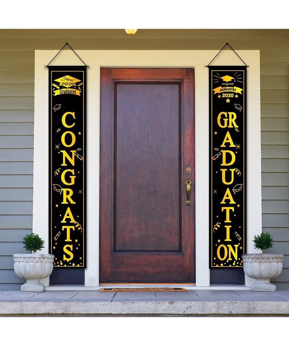 2020 Graduation Party Decorations - Graduation Porch Graduation Banner Hanging Flags Banners Outdoor Home Door Porch Décor (B...