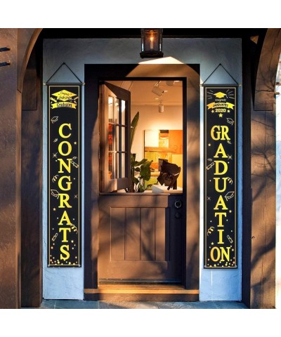 2020 Graduation Party Decorations - Graduation Porch Graduation Banner Hanging Flags Banners Outdoor Home Door Porch Décor (B...