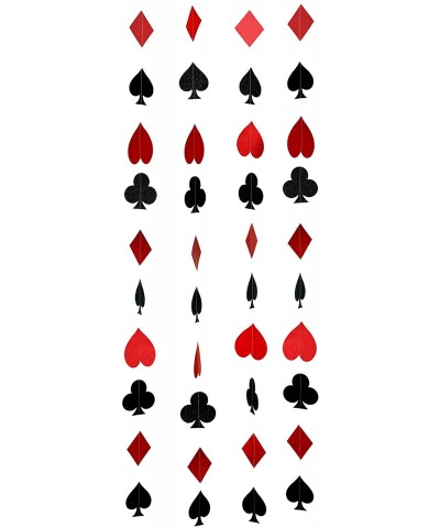 Casino Party Hanging Paper Garlands - Viva Las Vegas Game Night Birthday Carnival Party Ceiling Hangings Bingo Poker Cards Pa...