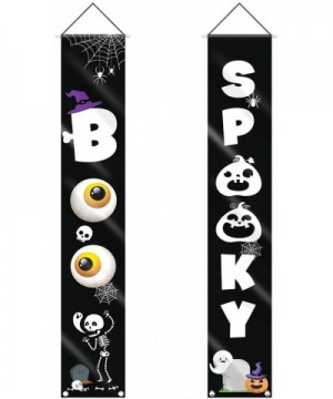 Halloween Banner- Halloween Decorations Outdoor Indoor Spooky and Boo Halloween Hanging Sign for Front Door or Indoor Home De...