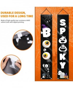 Halloween Banner- Halloween Decorations Outdoor Indoor Spooky and Boo Halloween Hanging Sign for Front Door or Indoor Home De...