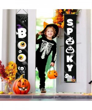 Halloween Banner- Halloween Decorations Outdoor Indoor Spooky and Boo Halloween Hanging Sign for Front Door or Indoor Home De...