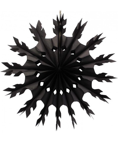 6-Pack 15 Inch Tissue Paper Snowflake Decoration (Black) - Black - C918LENDUYL $13.66 Tissue Pom Poms