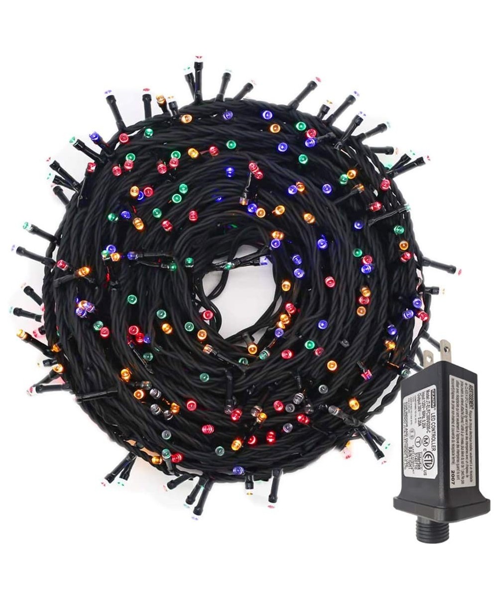 300LED 99Ft Christmas String Lights Plug in-Fairy Lights 8 Lighting Modes for Garden Tree Patio Porch Decorations(Multicolor ...