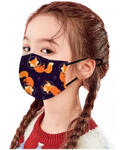 Fashion Protective Kids Reusable Face_Mask Bandanas Breathable Cute Cartoon Print Cotton for Children - 5PCS_R - C619H5STLMX ...