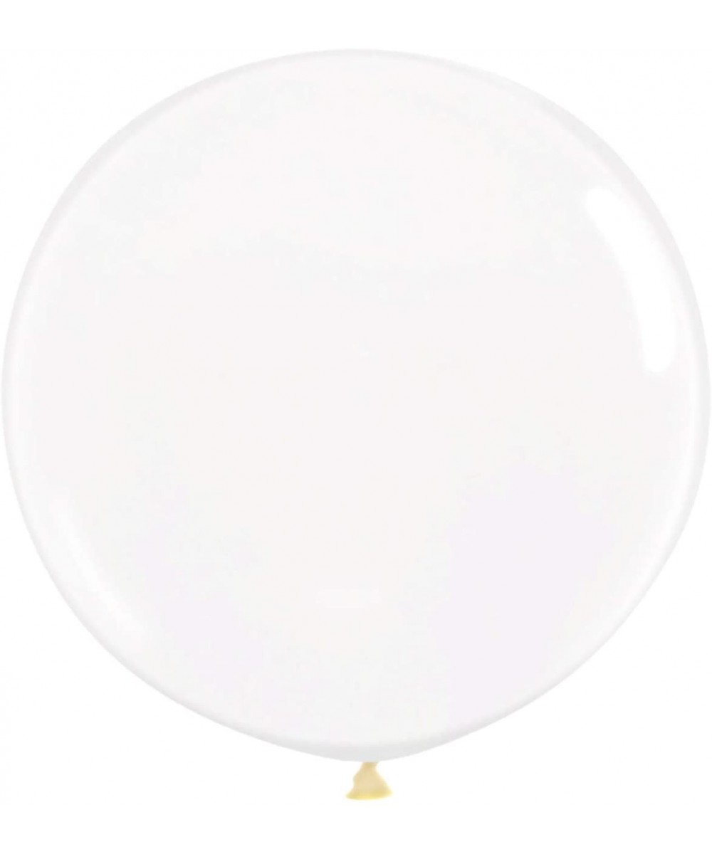 36 Inch Giant Latex Balloons- Pastel Clear Round Balloons for Birthdays Weddings Receptions Festival Party Decoration- 5 Pcs ...