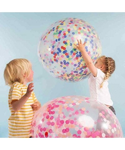 36 Inch Giant Latex Balloons- Pastel Clear Round Balloons for Birthdays Weddings Receptions Festival Party Decoration- 5 Pcs ...