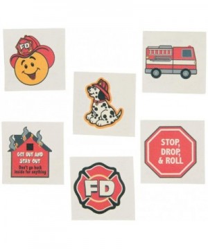 Fireman Fire Safety Temporary Tattoos for Kids- 72 Count - CX126QB2LHD $5.91 Party Favors