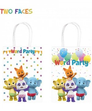 Word Party Bags Birthday Gift Favor Goodie Candy Gifts Goody Paper Treat Theme Bag- Well for Girls or Boys- 12 packs - CW198Q...