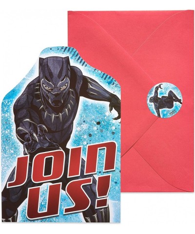 Black Panther Invite Postcards- 8-Count - CC18EMD0LRK $7.53 Invitations