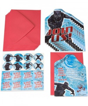 Black Panther Invite Postcards- 8-Count - CC18EMD0LRK $7.53 Invitations