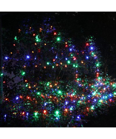 C7 LED Christmas Lights Outdoor- 33.3ft 50 LED Multi Color String Lights- Outdoor Decorations for Christmas Tree- Patio- Gard...