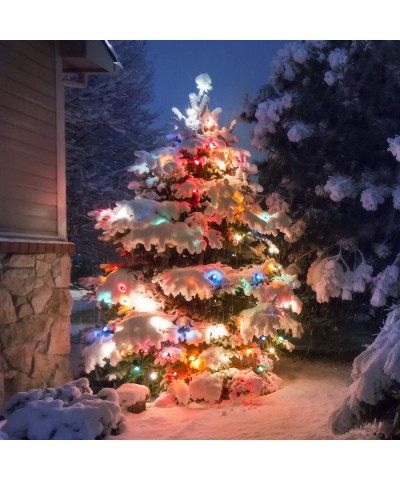 C7 LED Christmas Lights Outdoor- 33.3ft 50 LED Multi Color String Lights- Outdoor Decorations for Christmas Tree- Patio- Gard...