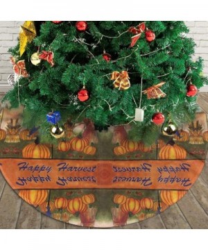 Happy Harvest Scarecrow Xmas Tree Skirt Ornaments Tree Xmas Ornaments 3 Size - CM19IDXS9LQ $18.56 Tree Skirts