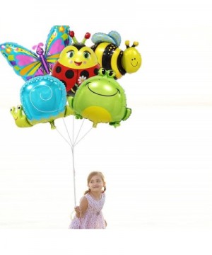 Butterfly Snail Frog Ladybird Bee Foil Balloons Zoo Festival Party Supplies-18"X5pc - CJ12MMBAV31 $5.31 Balloons