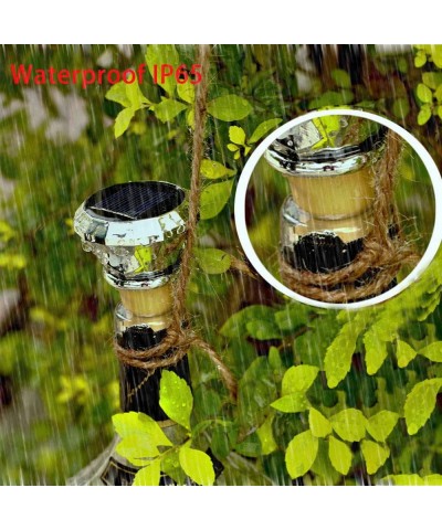 Bottle Lights Solar Bottle Lights Outdoor 8 Pack Solar Powered Wine Bottle Lights- 20 LED Waterproof Solar Diamond Bottle Lig...