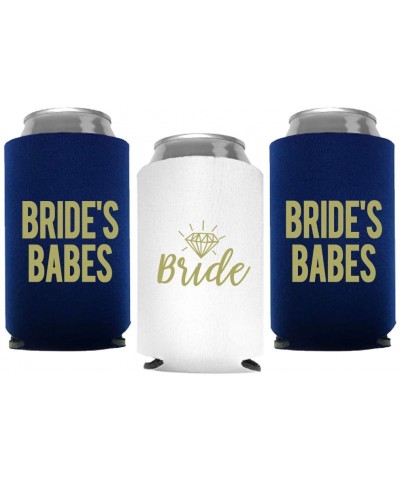 Babes and Bride Bachelorette Party Can Coolers- Set of 12 Beer Can Coolies- Perfect Bachelorette Party Decorations and Brides...