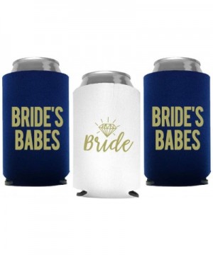 Babes and Bride Bachelorette Party Can Coolers- Set of 12 Beer Can Coolies- Perfect Bachelorette Party Decorations and Brides...