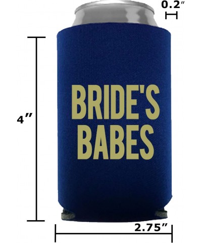 Babes and Bride Bachelorette Party Can Coolers- Set of 12 Beer Can Coolies- Perfect Bachelorette Party Decorations and Brides...