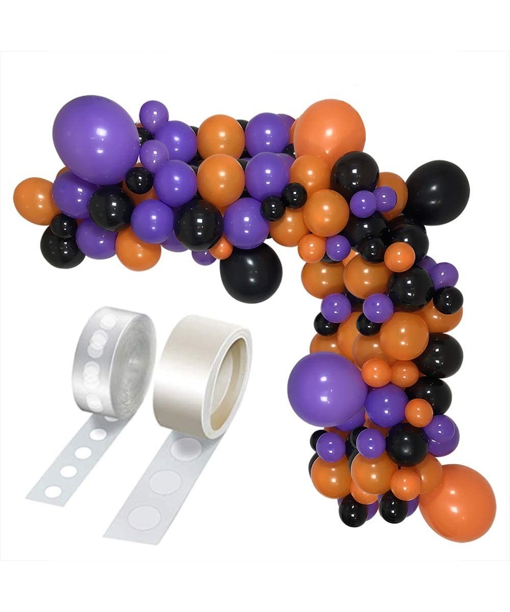 Halloween Balloons Balloons Garland Kit 96PCS 5/12/18 Inch Black and Orange and Purple Halloween Balloons Set with Balloon St...