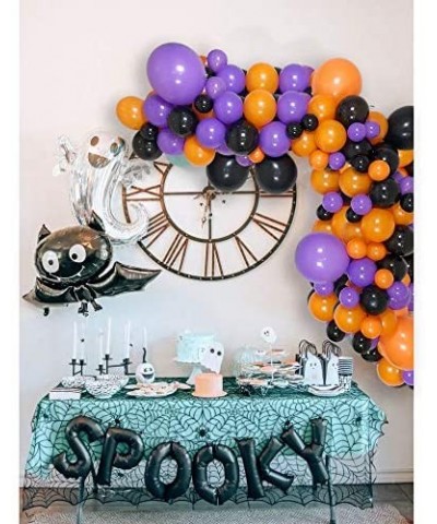 Halloween Balloons Balloons Garland Kit 96PCS 5/12/18 Inch Black and Orange and Purple Halloween Balloons Set with Balloon St...