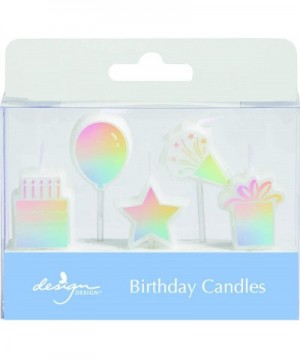 Specialty Birthday Candles - 2 3/4 x 3/4 - Spectrum - 5 Candles/Pack - Spectrum - C418TU5OXTO $19.53 Cake Decorating Supplies