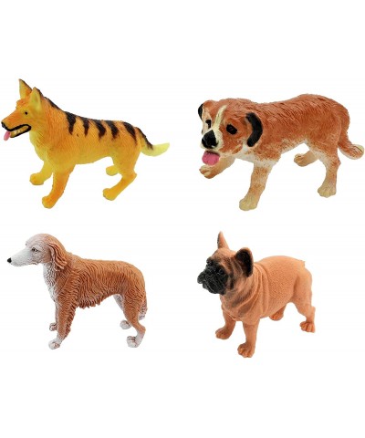 A Set of 20 Cool Realistic Dog Figurine Collection (Sizes 2" - 3.5") Plastic. Great for Pretend Play and Cake Decorations. Ve...