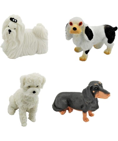 A Set of 20 Cool Realistic Dog Figurine Collection (Sizes 2" - 3.5") Plastic. Great for Pretend Play and Cake Decorations. Ve...