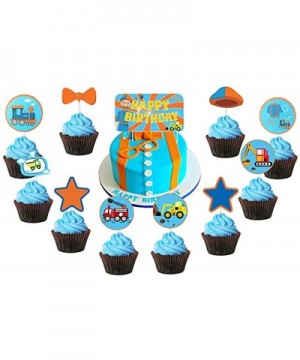 Blippi Birthday Party Supplies- Blippi Birthday Decorations- Includes Blippi Birthday Banner- 11 Cake Toppers- 20 Blippi Ball...