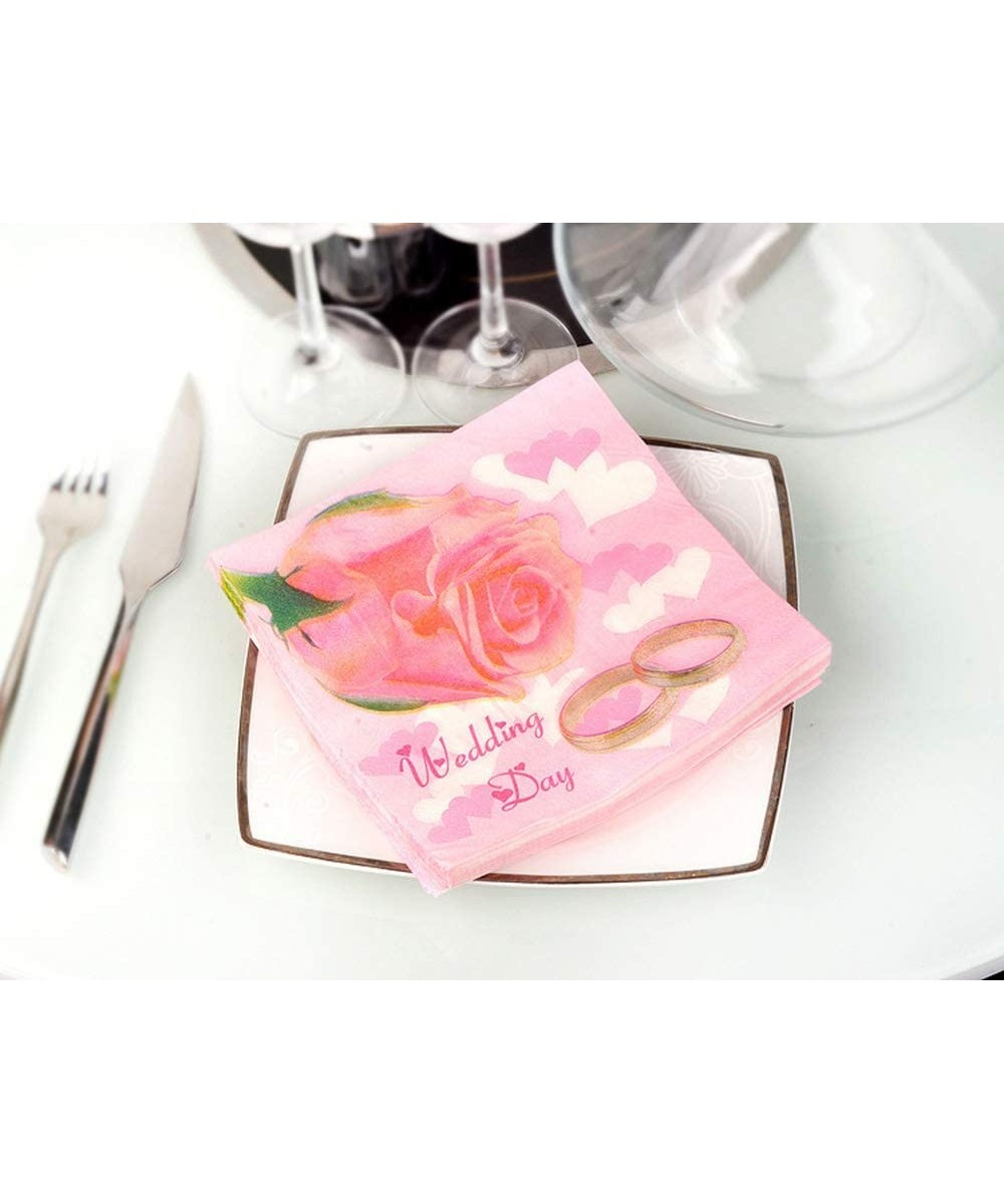 Floral Paper Napkins-Luncheon Napkins- 2-ply- Pack of 100 Disposable Paper Napkins for Wedding- Party- Birthday Party Supplie...