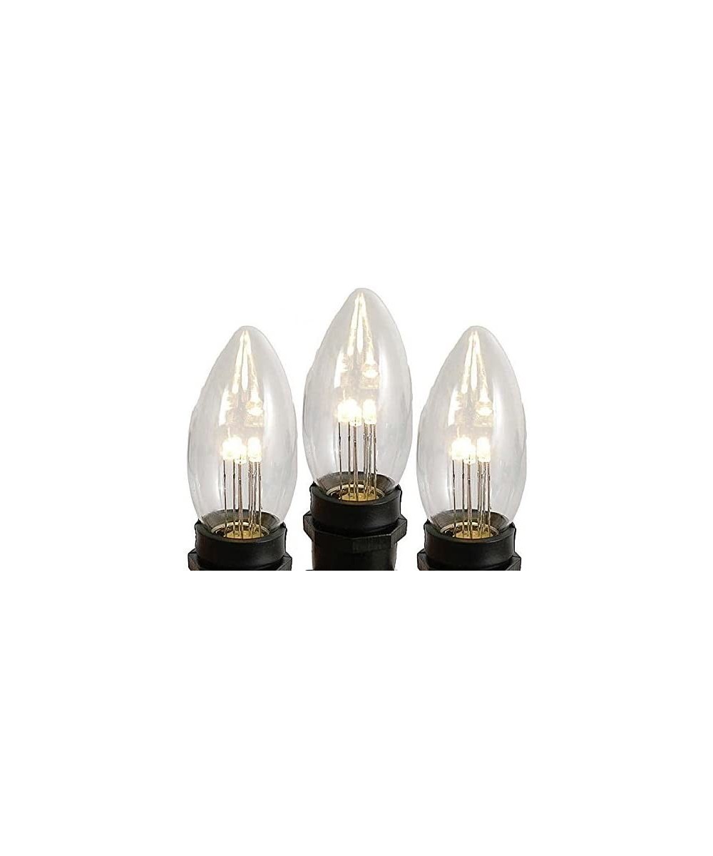 5 Pack C9 LED Outdoor String Light Patio Christmas Replacement Bulbs- Warm White- C9/E17 Base.75 Watt - Warm White - CP12885A...