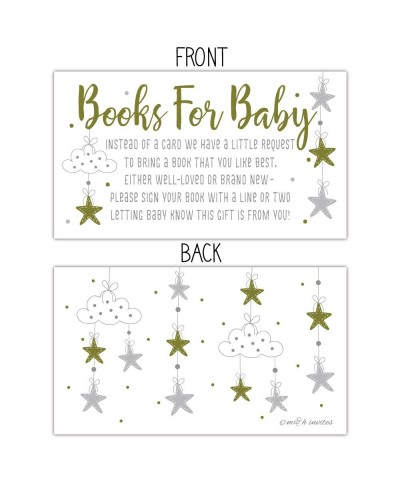 50 Twinkle Little Star Books for Baby Shower Request Cards - Invitation Inserts - CZ180QX4ECY $7.41 Invitations