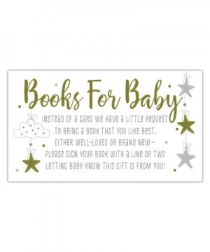 50 Twinkle Little Star Books for Baby Shower Request Cards - Invitation Inserts - CZ180QX4ECY $7.41 Invitations