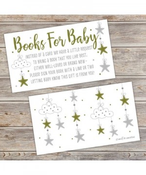 50 Twinkle Little Star Books for Baby Shower Request Cards - Invitation Inserts - CZ180QX4ECY $7.41 Invitations