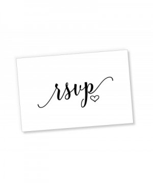 50 RSVP Heart Postcards (Thick Card Stock) - Any Occasion - Response Card- RSVP Reply- Wedding- Rehearsal Dinner- Baby Shower...