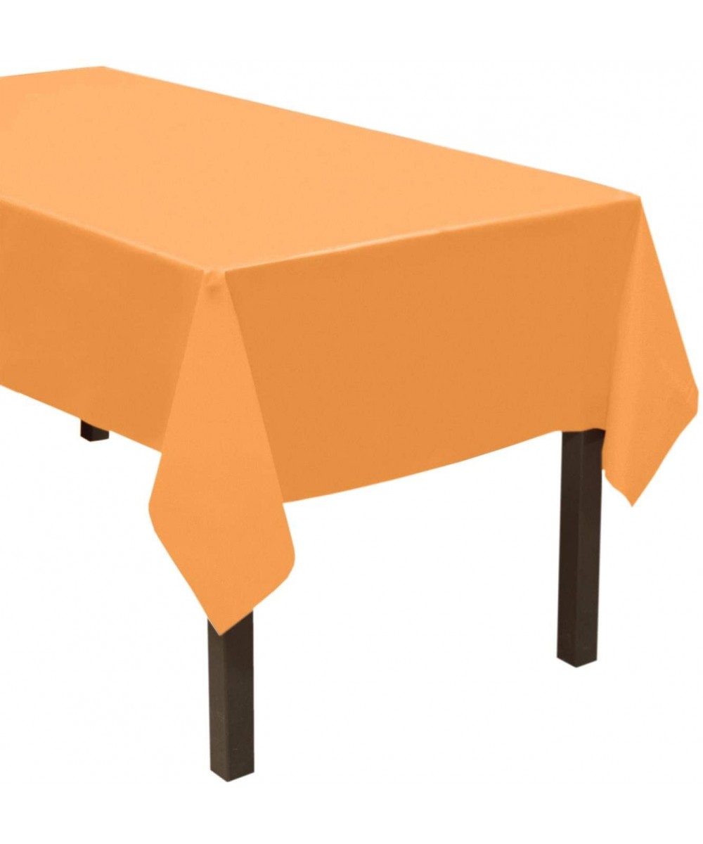 Heavy Duty Plastic Table Cover Available in 44 Colors- 54" x 108"- Neon Orange - Neon Orange - CI119KH4IQ3 $3.98 Tablecovers