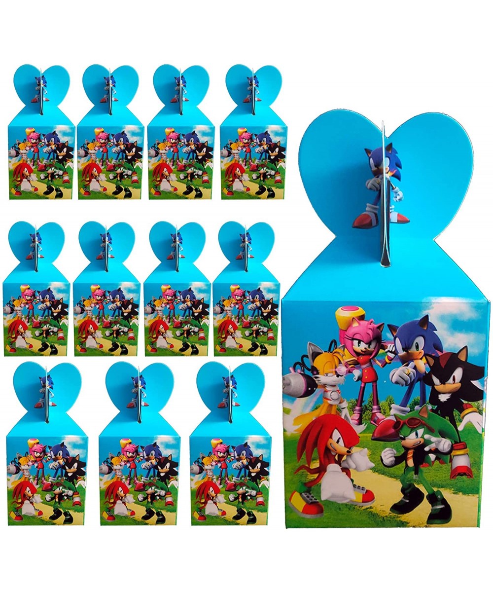 12pcs Sonic the Hedgehog Birthday party Boxes Sonic The Hedgehog Themed Party Supplies Children's Birthday Party Snack Boxes ...