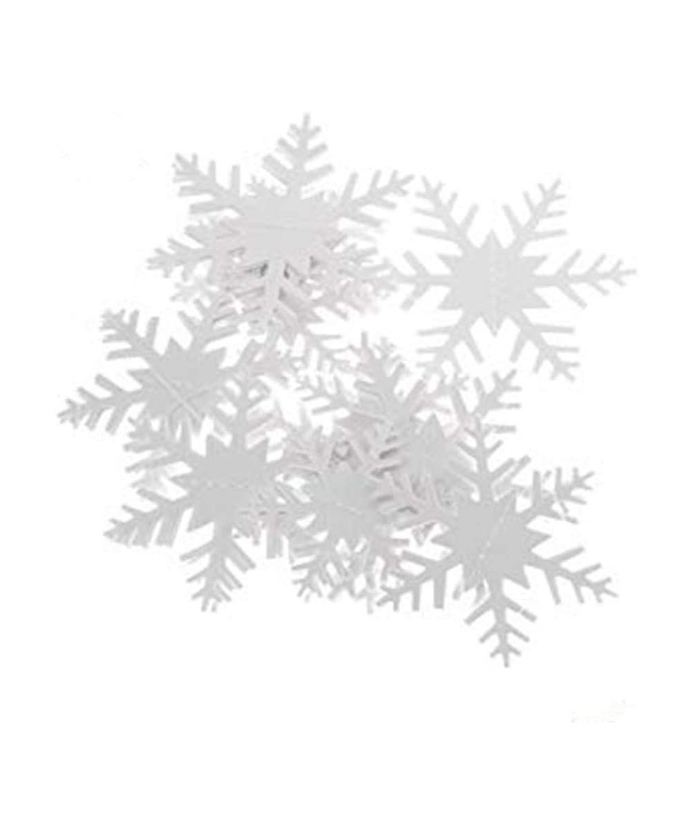 12 Pcs/Set White Paper Snowflake Pendant 3D Garland Wedding New Year Decor Christmas Tree Room Door Decoration - CB18YR4OHSQ ...