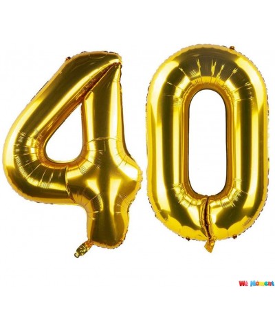 40 Inch Gold Number 40 Balloons Mylar Foil Balloon for 40th Birthday Anniversary Decorations - Gold-40 - CO19638QDED $7.94 Ba...