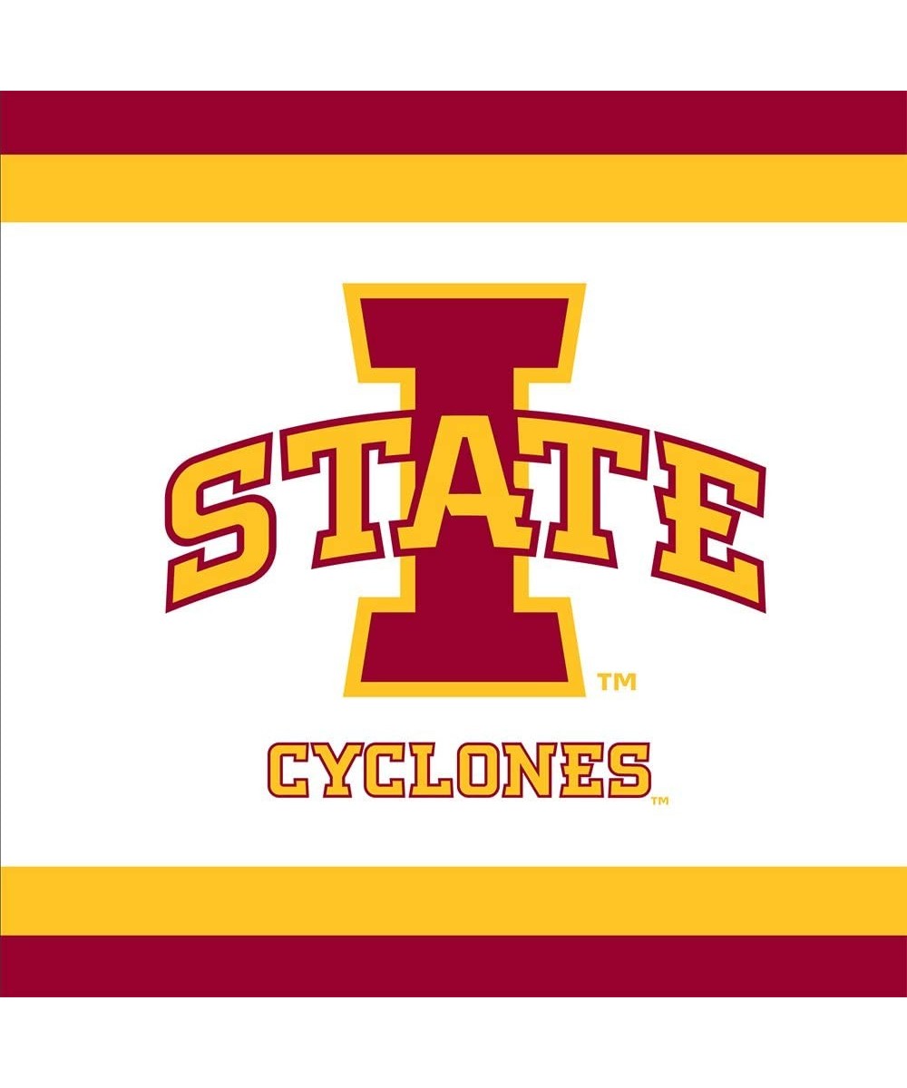 Iowa State Beverage Napkin- 5-Inch- Multicolor - C512955R90V $5.42 Party Tableware