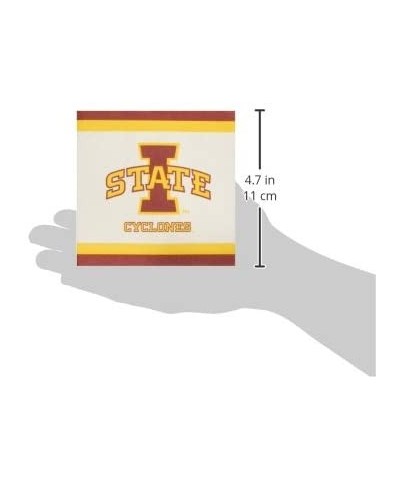 Iowa State Beverage Napkin- 5-Inch- Multicolor - C512955R90V $5.42 Party Tableware