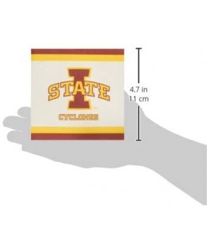 Iowa State Beverage Napkin- 5-Inch- Multicolor - C512955R90V $5.42 Party Tableware