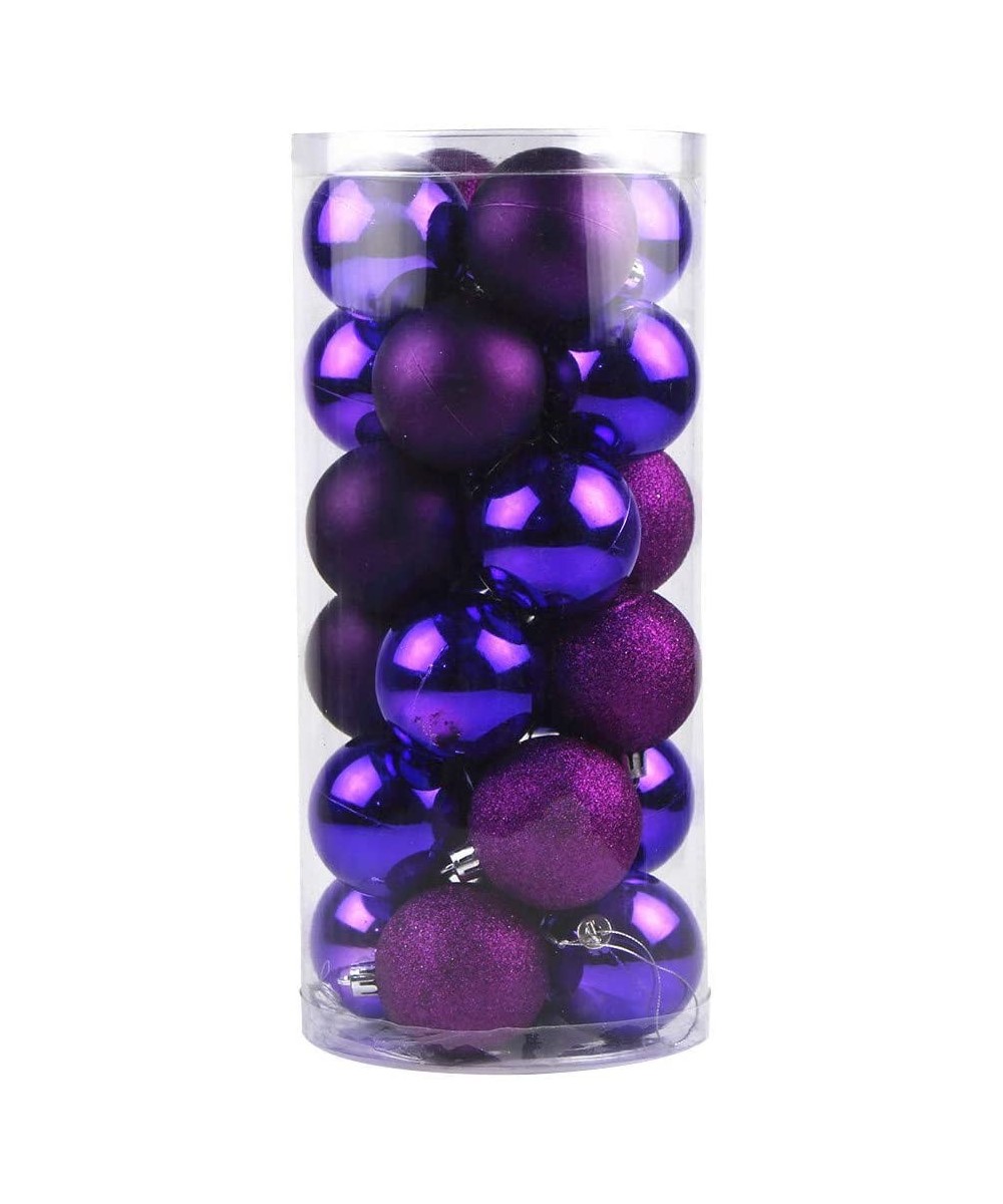 24 Pcs Christmas Ball Ornaments Shatterproof Christmas Decorations Tree Balls for Holiday Wedding Party Decoration- 24 Counts...