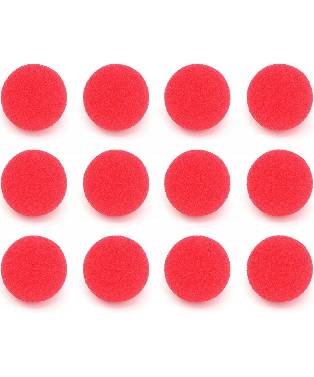 Red Carnival Clown Noses - Red Sponge Nose for Circus Costume Party Supplies - 12 Pieces - CZ18GEQXNNU $4.40 Party Favors