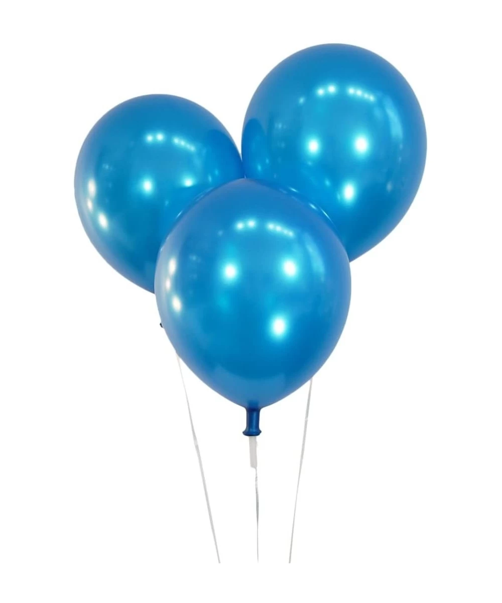 Creative Balloons 12" Latex Balloons - Pack of 100 Pieces - Metallic Blue - Metallic Blue - CN12MCWPNP7 $14.63 Balloons