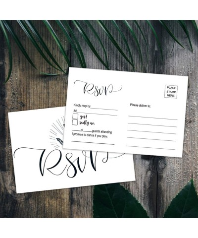 RSVP Cards- Pack of 50 RSVP Postcards- Response Cards for Wedding Invitations- Bridal Shower- Baby Shower- Birthday Party- No...